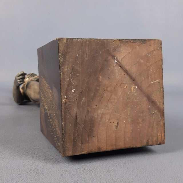 Brown Vintage Riace Bronze Statue, 1970s For Sale - Image 8 of 11