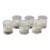 1970s Shot Glasses Iittala Timo Sarpaneva Kalinka Brutalist Rock Crystal - Set of 6 For Sale