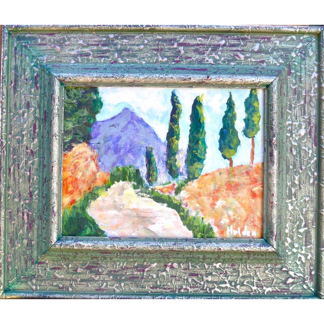 Contemporary Martha Holden "Country Path" Contemporary Framed Oil Painting For Sale - Image 3 of 6