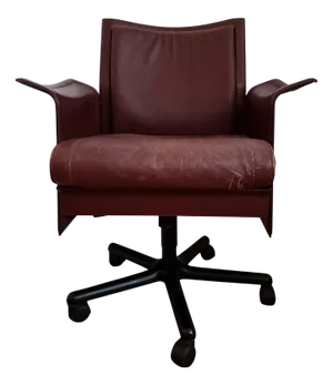 Postmodern Korium Swivel Desk Chair attributed to Tito Agnoli for Matteo Grassi, Italy, 1980s