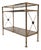 Hollywood Regency Gilt Brass, Wood and Glass Console Table, France, 1970s For Sale