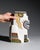 A playful postmodern porcelain vase from Javier Mariscal’s celebrated Leones series. Designed as a stylized lion figure,...
