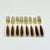 Chinoiserie 1950s Vintage Hollywood Regency Chinoiserie Appetizer-Dessert Brass & Rosewood Forks - Set of 8 For Sale - Image 3 of 10