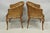 Vintage Hollywood Regency Faux Bamboo Wood & Cane Barrel Back Lounge Chair, Pair For Sale - Image 15 of 15