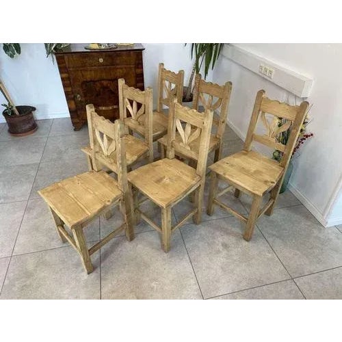 Spruce Dining Chairs, Set of 6 For Sale - Image 9 of 12