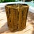 Vintage tortoise bamboo round basket. Pencil tortoise shell bamboo with split reed base. Rattan used to strap top and...