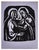 Biblical woodcut by German artist Walter Mellman (1910-2001) "The Visitation" woodcut on paper. Unsigned, with original...