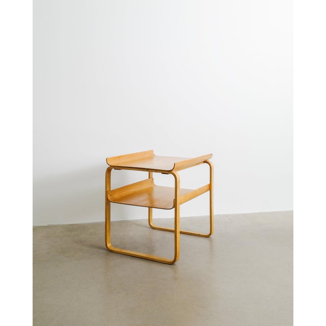 Wood Early Mid-Century Finnish Wooden 915 / 75 Side Table by Alvar Aalto for Oy Huonekalu- ja Rakennustyötehdas A.B., 1930s For Sale - Image 7 of 7