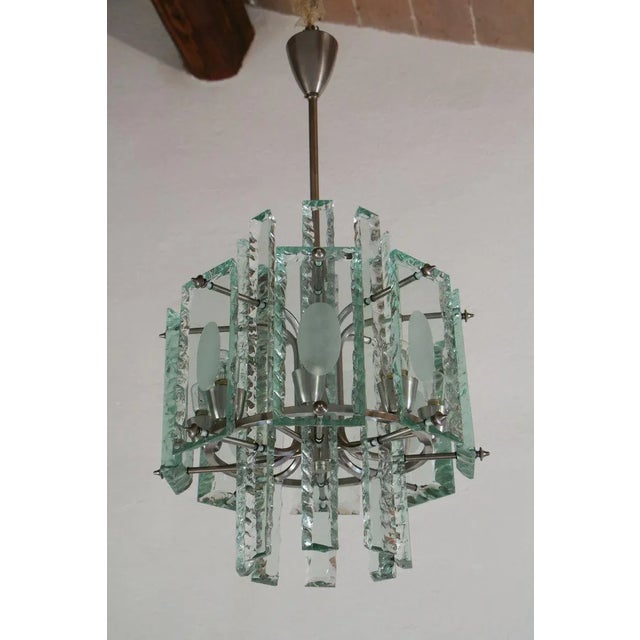 Italian Crystal Chandelier by Zero Quattro, 1960s For Sale - Image 4 of 18