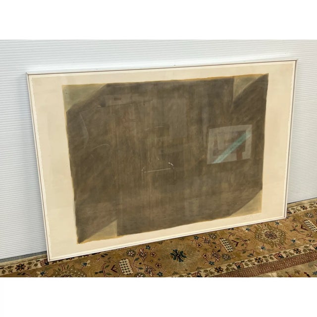 Design Plus Gallery presents a Minimalistic Composition of Abstraction from Unknown Artist. The piece is on off-white...