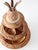 Vintage Mid-Century Carved Wood Tiered Lazy Susan With Pineapple Finial For Sale - Image 9 of 17