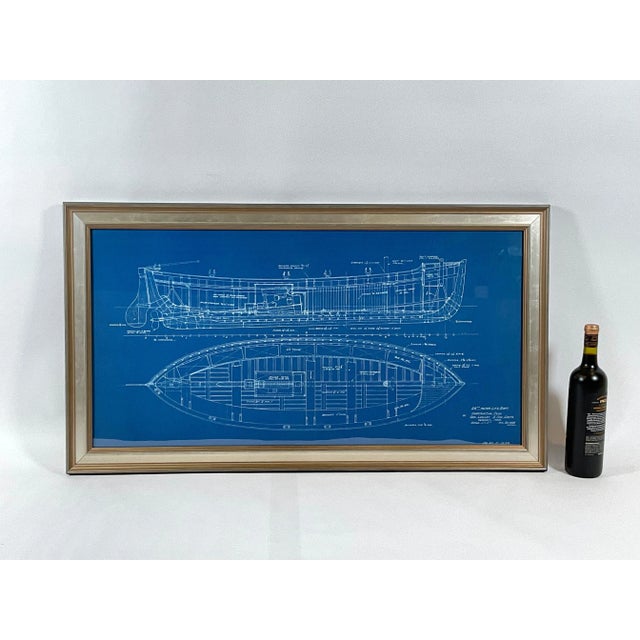 Early 20th Century Motor Lifeboat Blueprint by George Lawley Shipyard For Sale - Image 5 of 12