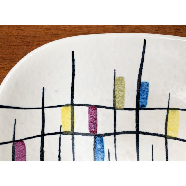 West German Mosaic Pottery Bowl, 1960s For Sale - Image 4 of 17