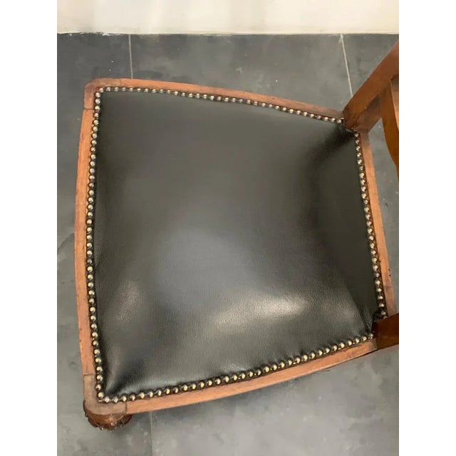 Wood Art Deco Carved Walnut Dining Chairs, 1930s, Set of 6 For Sale - Image 7 of 14