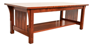 Stickley Mission Arts & Crafts Cherry Wood Spindle Coffee Table