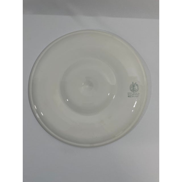 1950s 1950s French Orchies Moulin Des Loups Oyster Plates With Platter - Set of 7 For Sale - Image 5 of 17