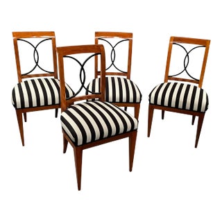 Set of Four Biedermeier Chairs For Sale