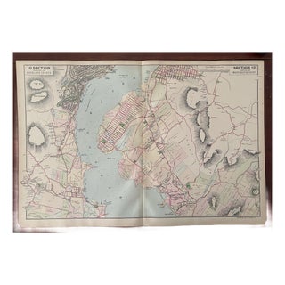Antique Cartography Map of Section 10 of Rockland and Westchester Counties, New York - Published by Watson and Company, 1891 For Sale