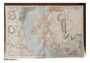 Antique Cartography Map of Section 10 of Rockland and Westchester Counties, New York - Published by Watson and Company, 1891