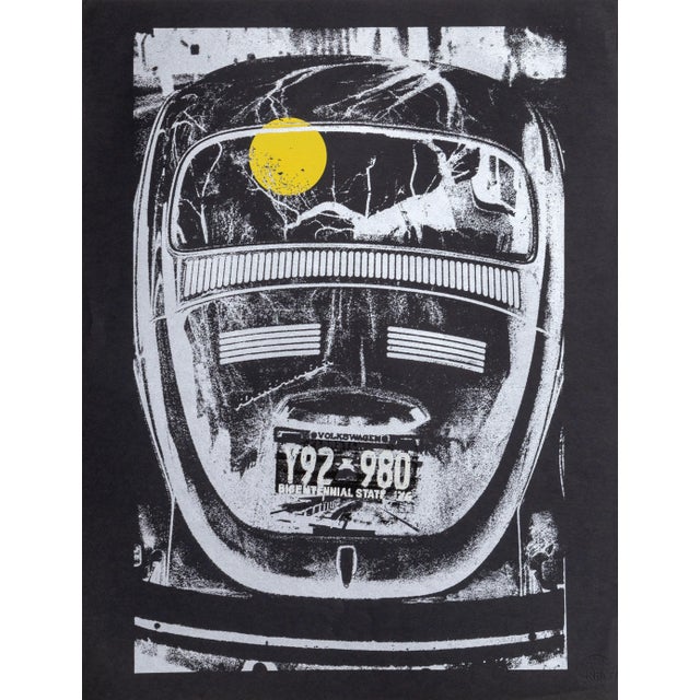 Op Art Beetle Ii, Roy Ahlgren Screenprint, Stamped With Ahlgren Studio For Sale - Image 3 of 3