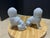 Vintage German Porcelain Spaghetti Poodle Figurines With Floral Baskets - A Pair For Sale - Image 4 of 6