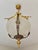 1960s French Brass & Etched Glass Bowl Pendant Light - Restored For Sale - Image 17 of 18