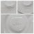 Vintage p.v. France White Majolica Artichoke Plates Floral Embossed Relief - Set of 5 For Sale - Image 9 of 17