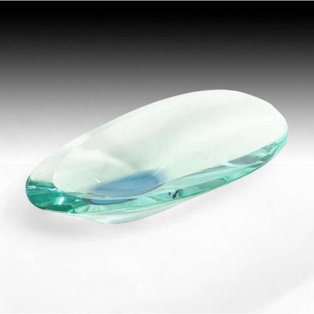 Max Ingrand, Fontana Arte, Mid-Century Modern, Ashtray or Decorative Bowl/Platter, Cut Crystal, 1960s Max Ingrand's 1960s...