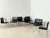 Conference Chairs in Black Leather, Set of 8 For Sale - Image 6 of 18