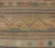 Tan Vintage Hand Woven Turkish Kilim Runner With Geometric Shapes and Colorful Stripes For Sale - Image 8 of 12