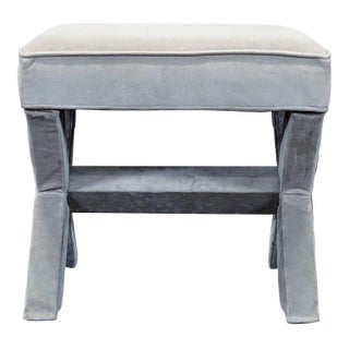 West Elm X Leg Stool For Sale