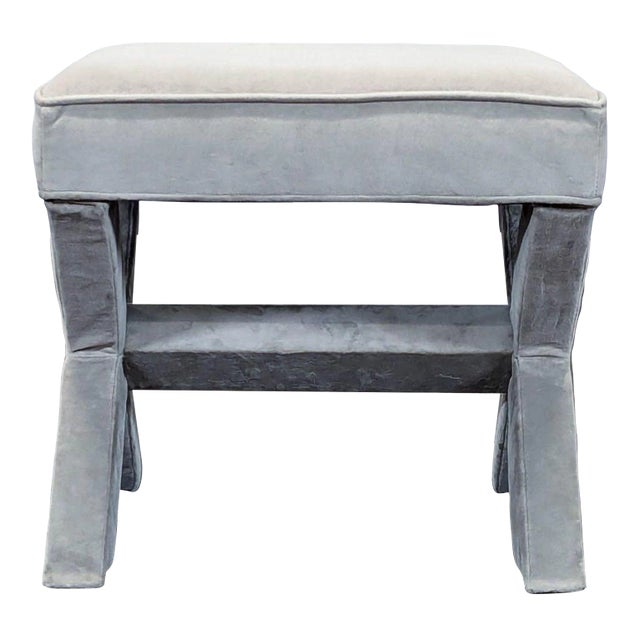 West Elm X Leg Stool For Sale