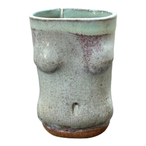 Japanese Style Glazed Studio Pottery Female Torso Vase