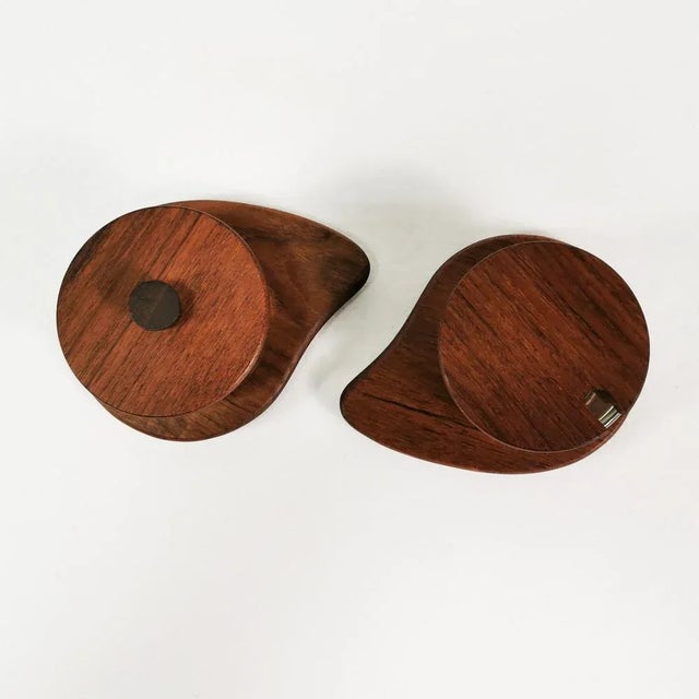 Teak Sugar Bowls, Denmark, 1960s, Set of 2 For Sale - Image 6 of 8