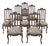 Set of 8 Antique Country French Liègeois Dining Chairs With Needlepoint Tapestry Includes 2 Armchairs For Sale