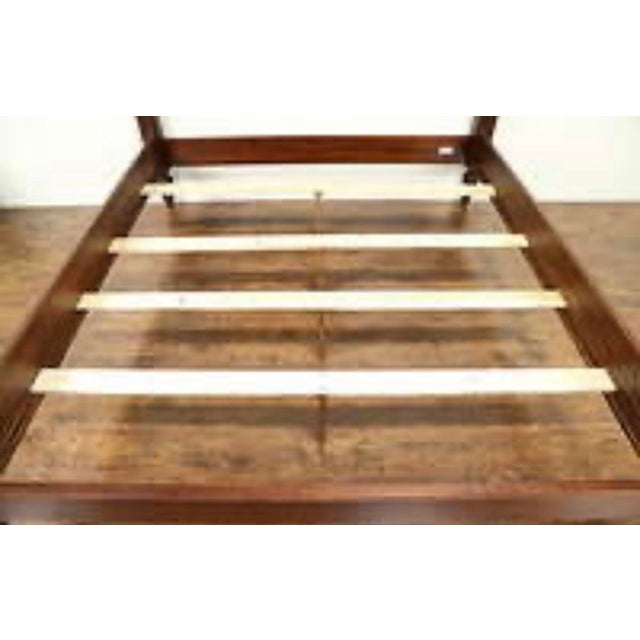 Cinnamon Ethan Allen British Classics Queen Montego Bed in Cinnabar Finish For Sale - Image 8 of 9