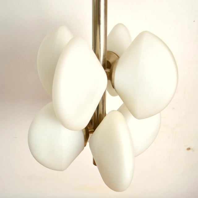 Glass Sputnik Pendant with Opalescent Shades, 1960s For Sale - Image 7 of 13