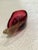 Art Nouveau Flavio Poli Designed Seguso Made Murano Ruby & Gold Leaf Bowl For Sale - Image 3 of 6