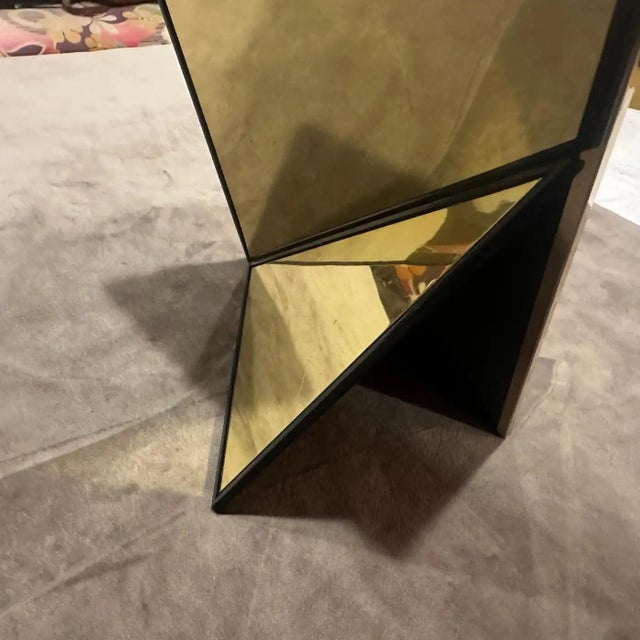 1970s 1970s Mid-Century Modern Brass and Cream Lacquered Metal Italian Picture Frame For Sale - Image 5 of 11