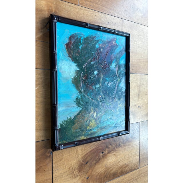 Vintage Juan Guzman Fauvist Abstract Palm Trees, Framed For Sale - Image 4 of 6