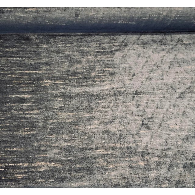 Modern Clarke & Clarke for Stinson Fabrics Modern Gray Montana Soft Charcoal Burnout Designer Fabric - 6 Yards For Sale - Image 3 of 5