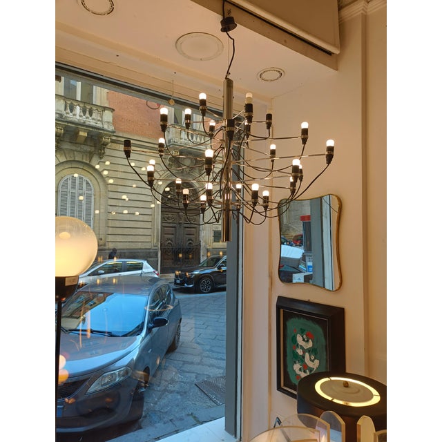 1960s Model 2097/30 Chandelier by Gino Sarfatti for Flos, Italy, 1960s For Sale - Image 5 of 6