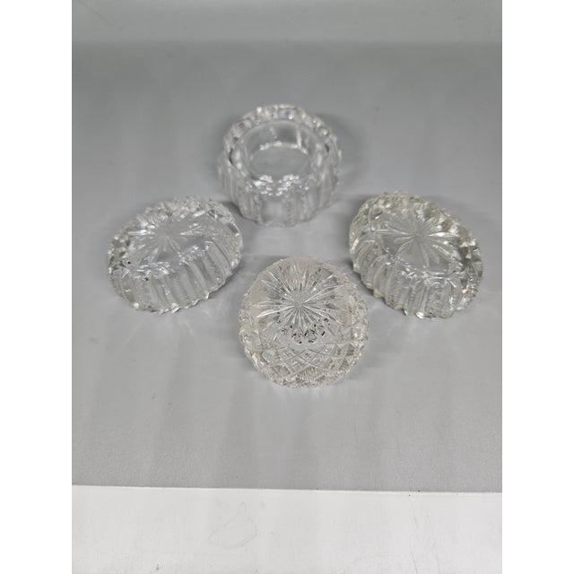 English Vintage Glass Salt Cellars For Sale - Image 3 of 5