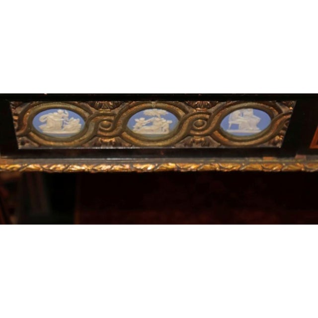 Late 19th Century English Burl Walnut Napoleon III Bronze Mounted Ladies Desk For Sale - Image 11 of 18