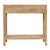 Wood Como 31.5 in. W Rectangular Banana Leaf 1 Drawer Console Table with Lower Open Shelf, Natural Rattan For Sale - Image 7 of 8