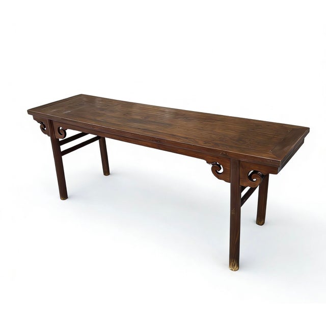 Crafted with traditional mortise and tenon joinery, this painting table features a wide, flush-panel top supported by...