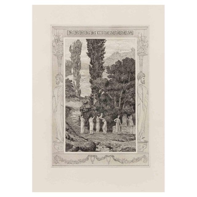 Max Klinger, Venus and her Sisters, Etching, 1909 For Sale
