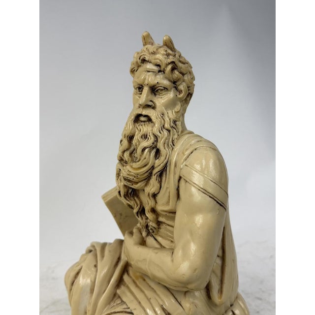 Statue of Moses after Michelangelo, 1960s For Sale - Image 3 of 8