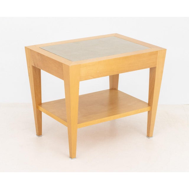 Brown Donghia Maple Two-Tier Side Table For Sale - Image 8 of 9