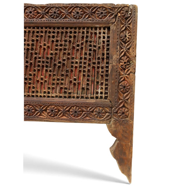Antique Hand-Carved Wooden Mashrabiya, 1890s For Sale - Image 6 of 18